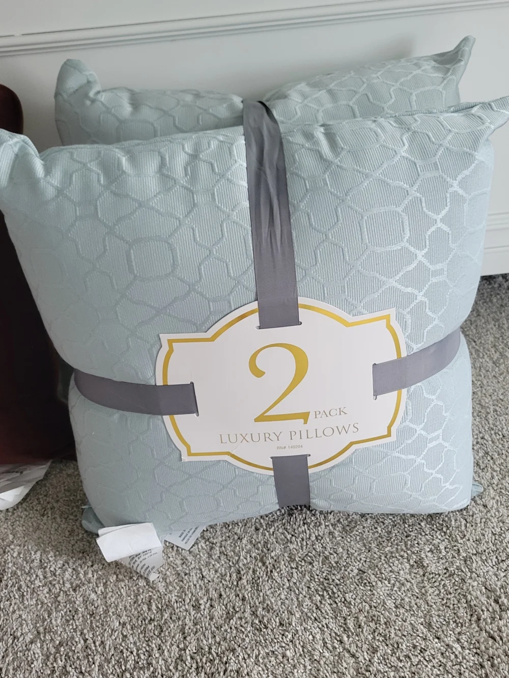Luxury 2-Pack Decorative Throw Pillows - Light Blue